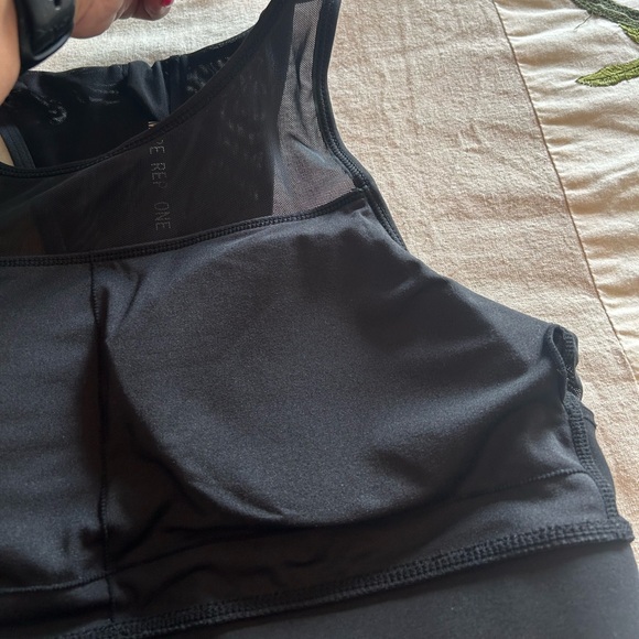 🖤EUC Zyia Active One More Rep Racerback Mesh High Neck Sports Bra - Sz L… - Picture 7 of 7